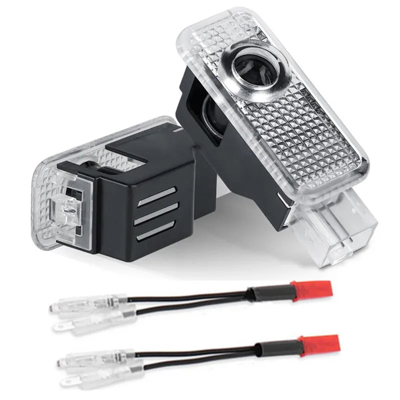LED Accessories Car Door Light For Audi TT A1 A3 8L 8Y A6 C5 C6 C7 C8 A7 A8 A4 B5 B6 B7 B8 B9 A5 Q7 Q8 Q3 Q5 8R 100 S3 S5 S4 S6