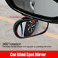 1PC Car Rearview Auxiliary HD Glass Parking Aid Mirror 360-degree Wide Angle Car Blind Spot Mirror Adjustable Rotation