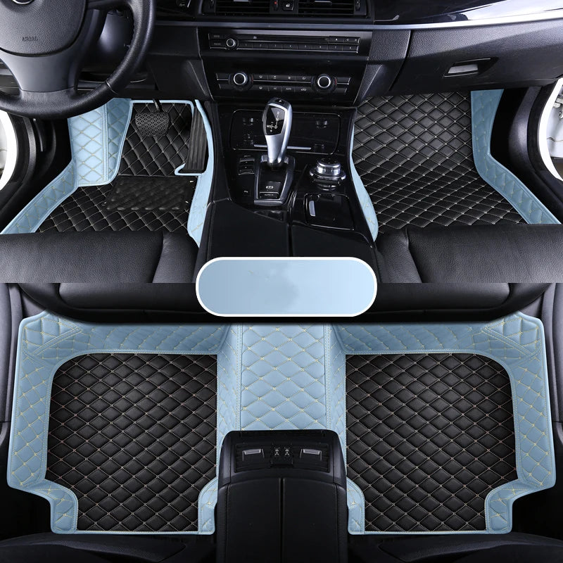 Custom Leather Car Floor Mat For Renault Captur Laguna Koleos Latitude 2011 2012 2018 2019 2020 Waterproof interior Accessories