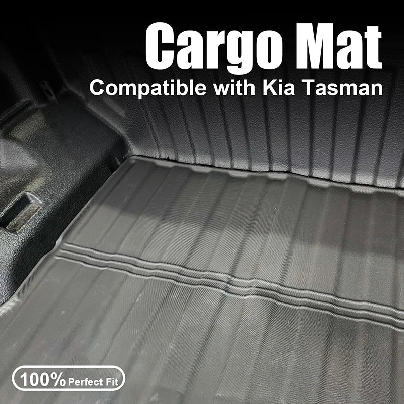 For KIA Tasman 2025+ Trunk Mats TPE Material Waterproof Cargo Liner Pads Auto Protective Mat Car Accessories
