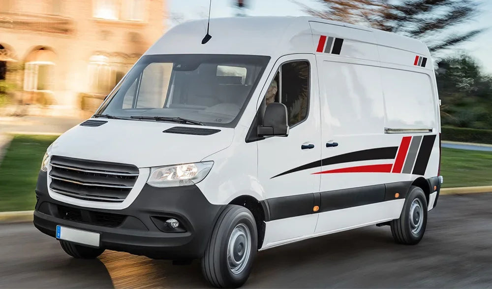 Car Body Side Stickers Graphics Stripes Decor Decal Universal for Van Motorhome RV Camper Cargo Panel Auto Tuning Accessories