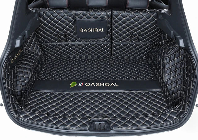 Leather Car Trunk Mats For Nissan Qashqai j11 2019 2020 2021 2022 Anti-Dirty Protector Tray Cargo Liner Accessories Styling F
