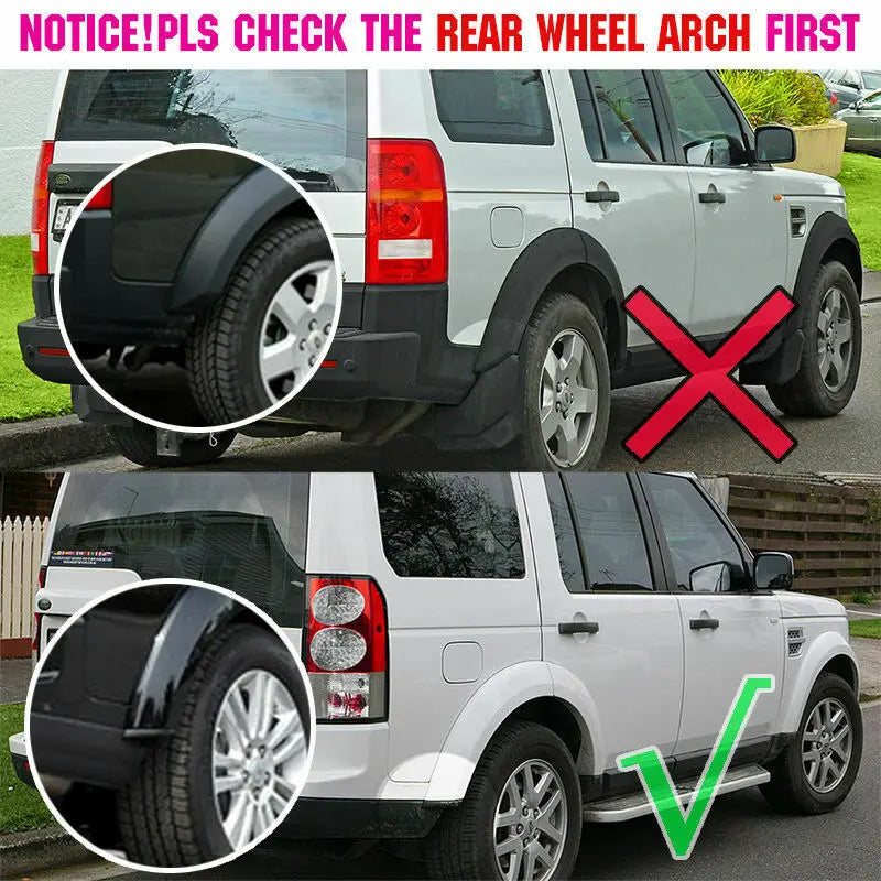 2009-2017 Front Rear 4pcs FOR Land Rover Discovery 4 LR4 Mudguard Fender Mud Flap Guards Splash Mudflaps Car Accessories