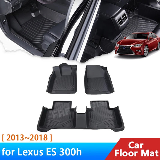 For Lexus ES 300h XV60 2013 2014 2015 2016 2017 2018 Accessories TPE Auto Floor Mat Foot Panel Line Carpet Pad Waterproof Parts