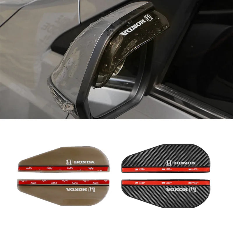 Hot For Honda Accord CRV Mugen Power Civic Jazz city Car Rearview Mirror Rain Eyebrow Rain Shield Shade Protector Cover acc