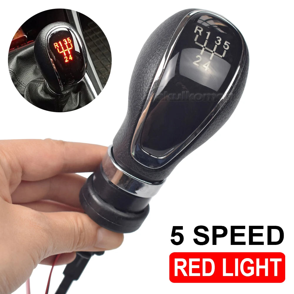 LED 5 6 Speed Car Gear Gear Shift Knob Manual Handle Head Lever for Vauxhall Buick Opel Astra Insignia 2009 2010 2011 2012 2013