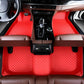 Custom Car Mats For Dacia Duster 2021~2023 Leather All Weather Waterproof Non-Slip Diamond Full Covered Personalized Black Red