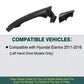 Black Exterior Door Handle for Hyundai Elantra 2011 2012 2013 2014 2015 2016 Front Rear Left Right