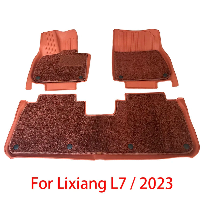 Wholesale Car Floor Mats for Lixiang L7 2023 2024 2025 Waterproof Non-slip Foot Pad TPE Car Carpet Black Floor Liners Trunk Mats