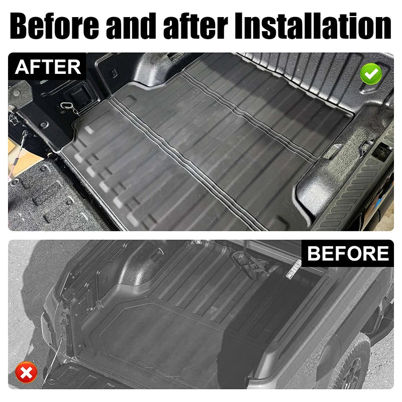 For KIA Tasman 2025+ Trunk Mats TPE Material Waterproof Cargo Liner Pads Auto Protective Mat Car Accessories