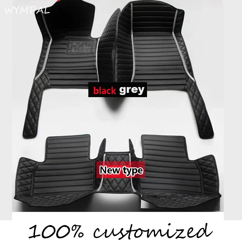 Custom Auto Luxury Leather Car Floor Mat For Renault Clio 4 2013 2014 2015 2016 Car Mat Full Set Women Waterproof Accessories