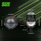 LED Projector Lens 2.5 Inch Bi LED High Low Beam Lights 80mm LED Halo for H4 H7 9005 9006 Car Headlight Bulbs Auto Diodes Turbo