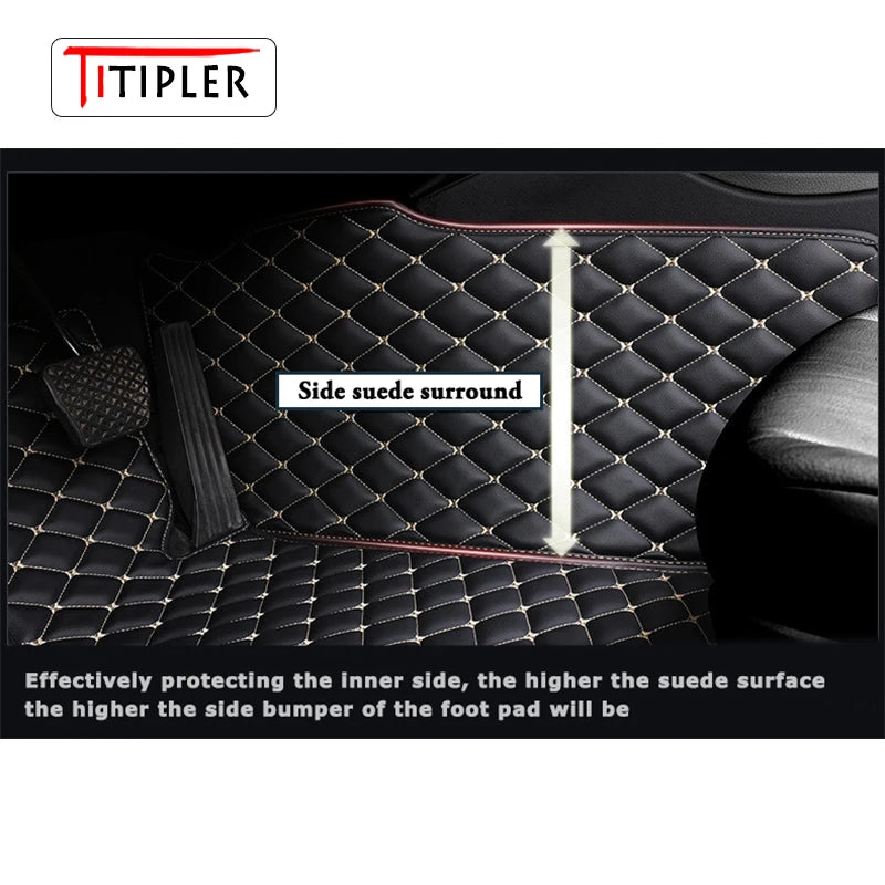 TITIPLER Custom Car Floor Mats For Alfa Romeo Stelvio Auto Carpets Foot Coche Accessorie