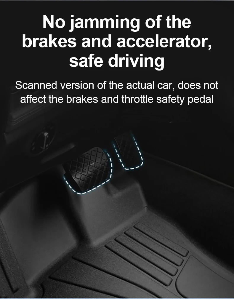 LHD For MGS5 EV ES34 2024 2025 MG ES5 TPE Floor Mats Cargo Foot Pad Tray Waterproof Full Set Rug Tappetos Internal Car Accessory