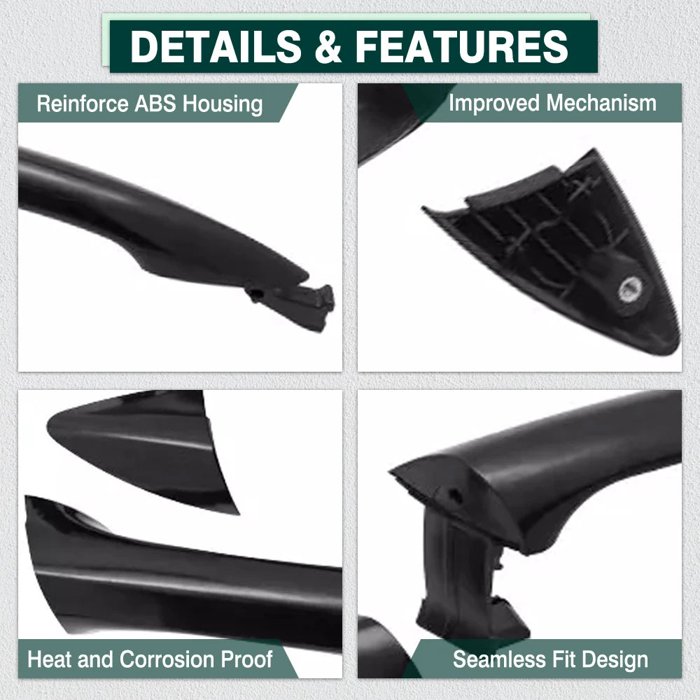 Black Exterior Door Handle for Hyundai Elantra 2011 2012 2013 2014 2015 2016 Front Rear Left Right
