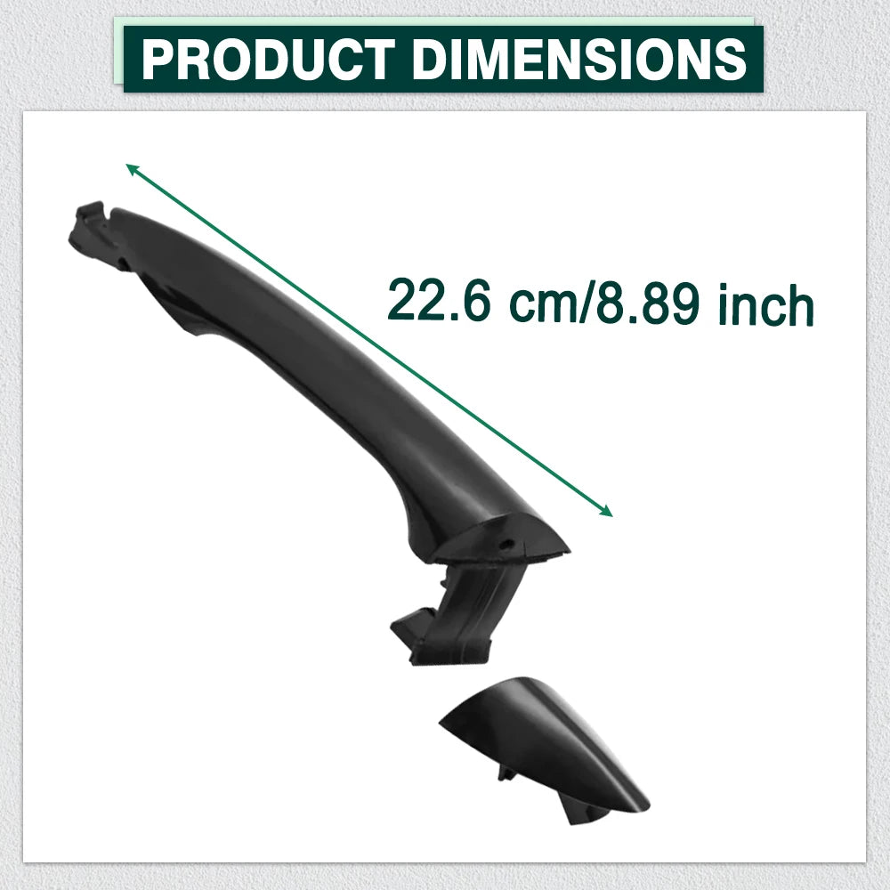 Black Exterior Door Handle for Hyundai Elantra 2011 2012 2013 2014 2015 2016 Front Rear Left Right