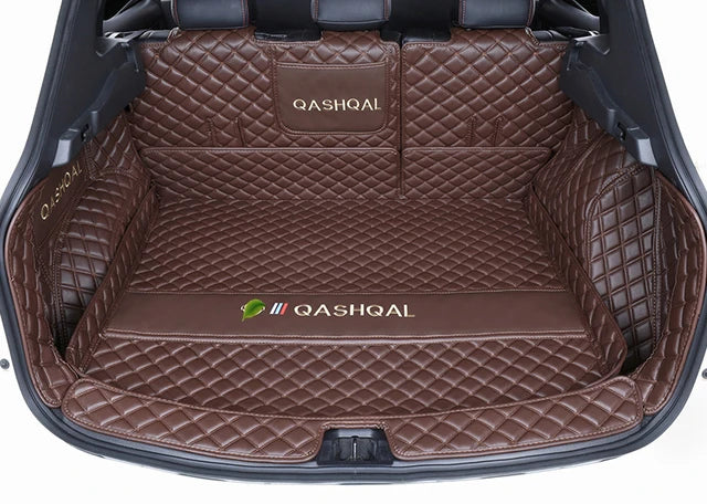 Leather Car Trunk Mats For Nissan Qashqai j11 2019 2020 2021 2022 Anti-Dirty Protector Tray Cargo Liner Accessories Styling F