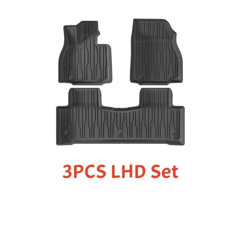 For BYD SEALION 7 2024 2025 TPE Car Floor Mats and Cargo liners, All Weather Waterproof RHD&LHD Backrest Mats Trunk Mats