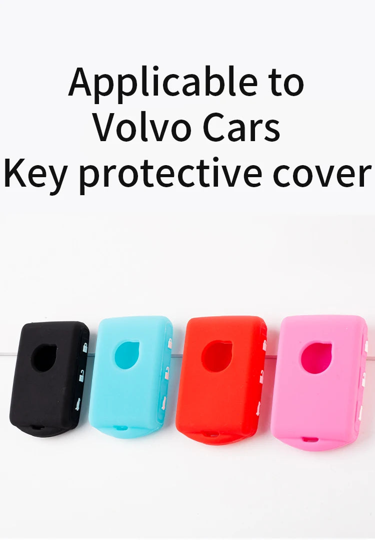 Silicone Key case for Volvo XC60 XC40 XC90 S90 V60 S60 V90 2020 Car Key Cover Case Keychain Accessories Protection Shell Skin