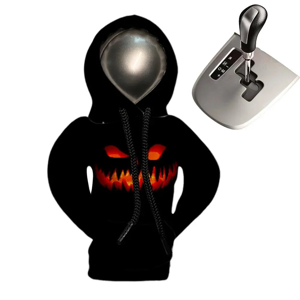 Hoodie Car Gear Shift Cover Halloween Decorative Protector Car Hoodie Decorated Shifter Cover For Vehicles Suvs Rvs Cars