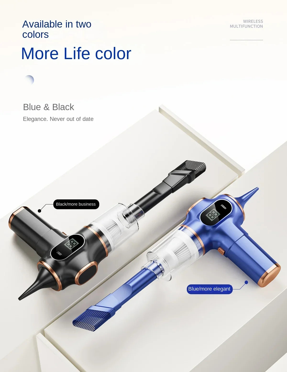 9500000Pa Automobile Vacuum Cleaner 5 in1 Wireless Vacuum Cleaner Car Handheld Strong Dust Collector Car Office Home Appliances