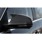 For Audi A3 8P A4 A5 B8 A6L A8L RS6 S8 Q3 S5 RS3 Side Mirror Cover Cap ABS Glossy Black Car Exterior Accessory