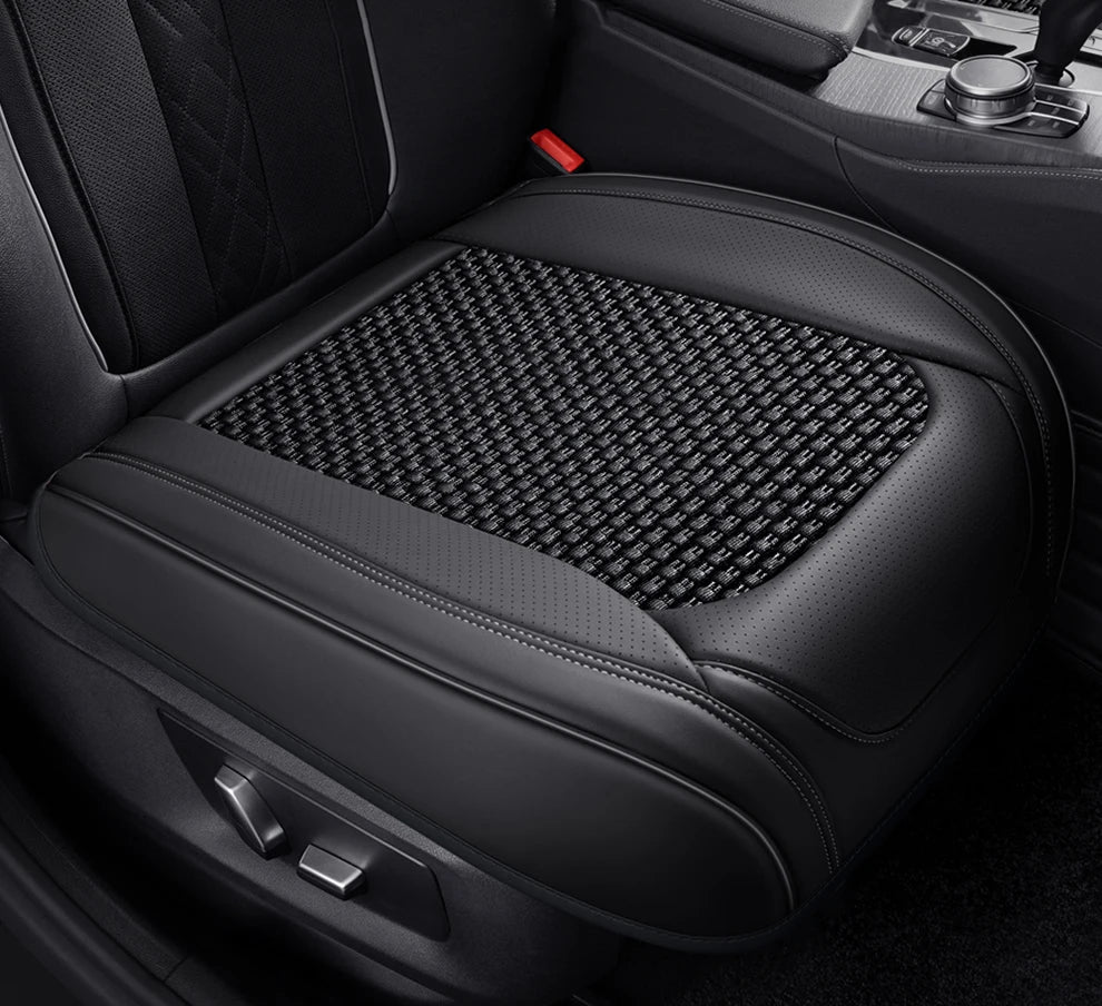 Leather Front Car Seat Protectors Covers Cushion Luxury Waterproof For i40 g30 nissan qashqai j10 kicks aveo byd sealion 6