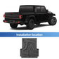 for Jeep Gladiator JT Pickup 2020-2024 Truck Bed Mat TPE 3D Floor Liner Truck Mat 5 Ft All Weather Black Left Rudder
