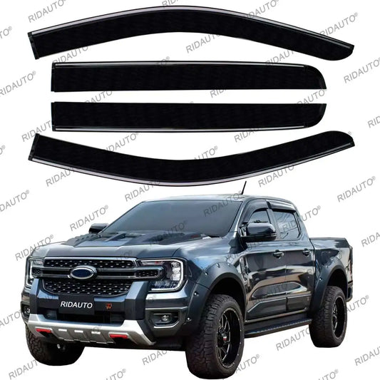 Side Door Visor Window Visor Deflectors Rain Guard For 2025 2024 2023 NEW FORD RANGER T9 RAPTOR WILDTRAK SPORT Accessories Truck