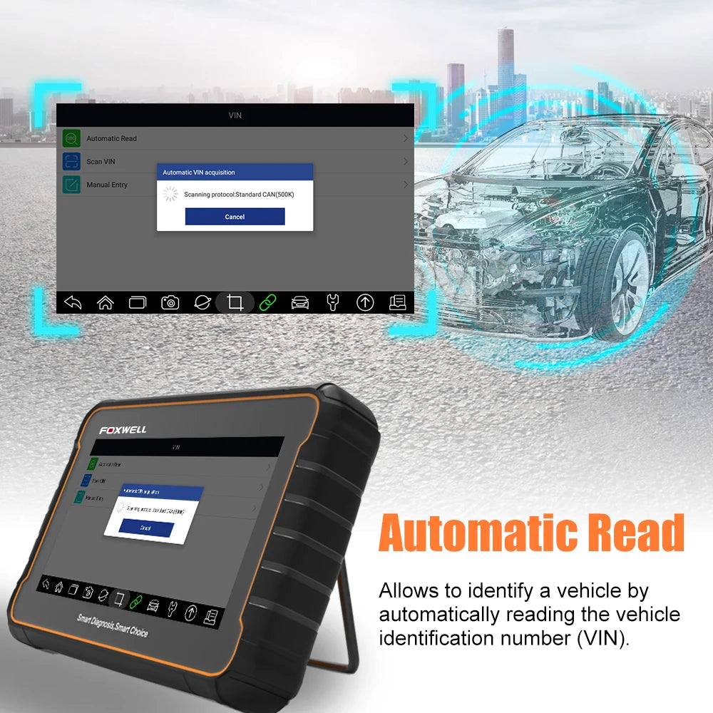 Foxwell GT60 OBD2 Automotive Scanner Biretional Control All System Car Code Reader EPB A/F 24 Reset ODB 2 Car Diagnostic Tool