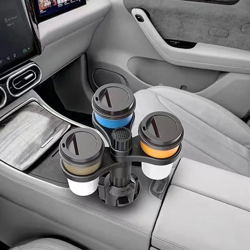 Car Cup Holder Expander Adapter 360 Rotating Insert Drinks Support Adjustable Base Car Cup Mount Beverage Bottle Bracket