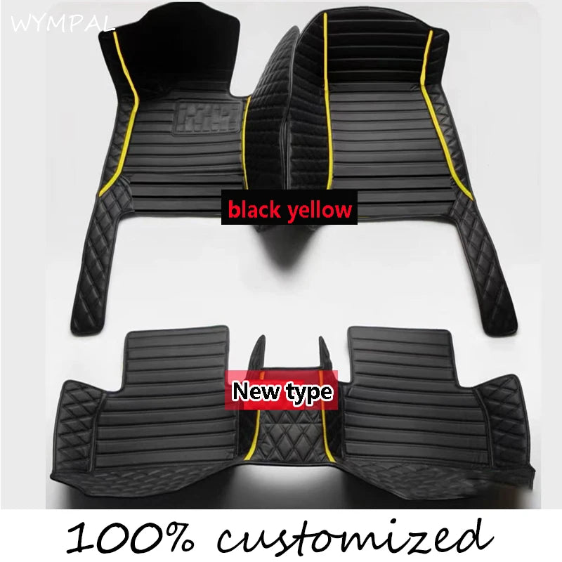 Custom Auto Luxury Leather Car Floor Mat For Renault Clio 4 2013 2014 2015 2016 Car Mat Full Set Women Waterproof Accessories