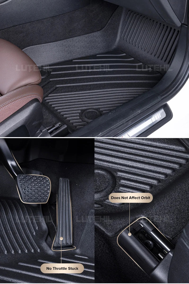 For Mercedes-Benz GLC X253 2016-2019 2018 2017 Custom TPE Car Floor Mat Carpet Cover Non-slip Interior Protector Accessories