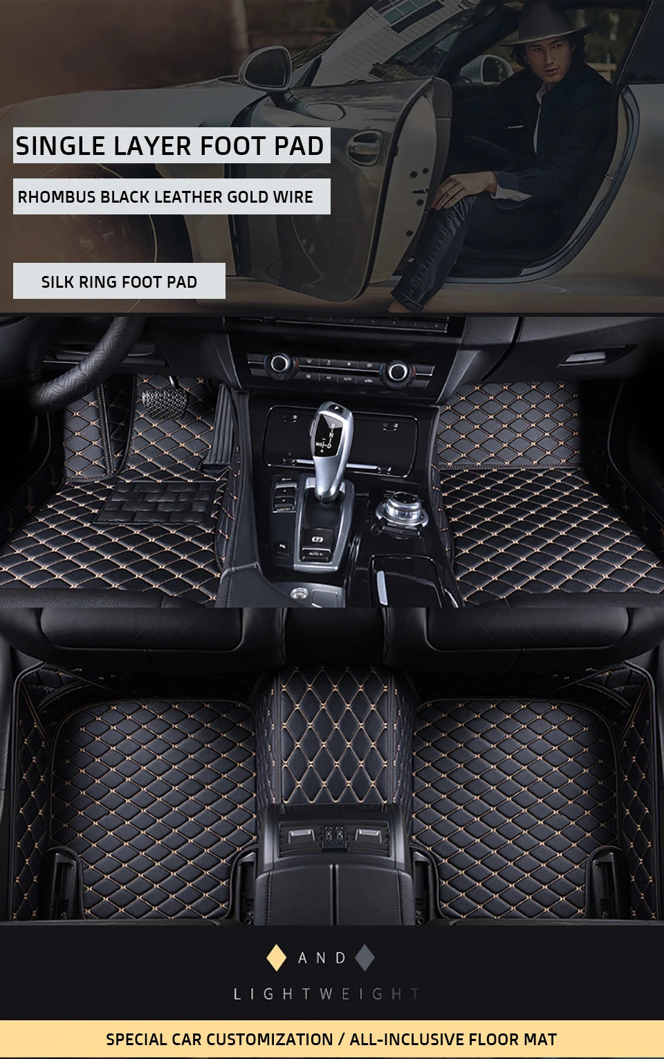 TITIPLER Custom Car Floor Mats For Alfa Romeo Stelvio Auto Carpets Foot Coche Accessorie