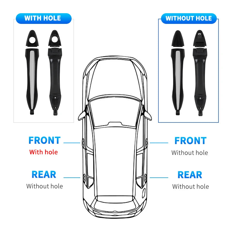 Exterior Door Handle For Kia Forte Cerato 2014 2015 2016 2017 2018 Front Rear Left Right Door Handle Parts 82652A7030 82651A7020