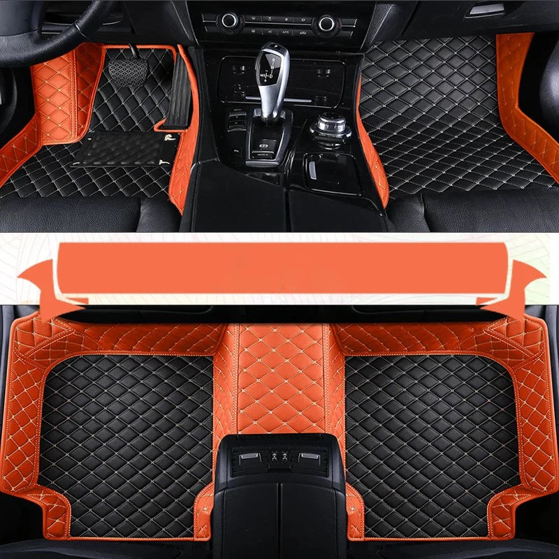 Custom Leather Car Floor Mat For Renault Captur Laguna Koleos Latitude 2011 2012 2018 2019 2020 Waterproof interior Accessories