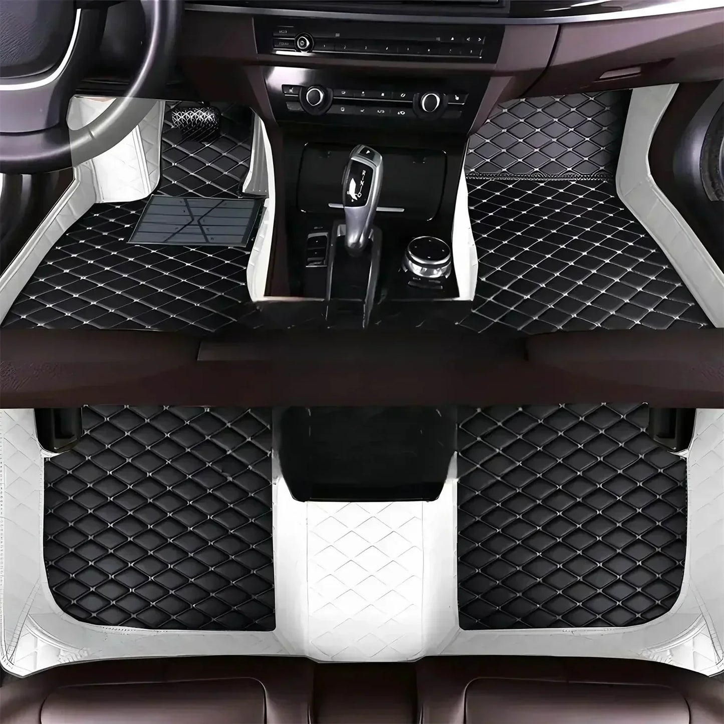 Leather Car Floor Mats For Seat Leon MK3 2012 2013 2014 2015 2016 2017 2018 2019 2020 All Weather Waterproof Car Floor Mats