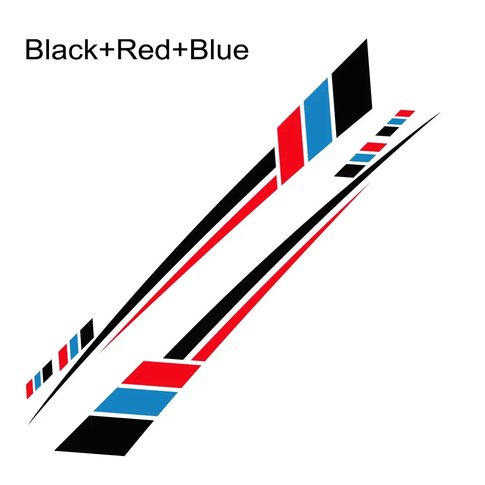 Car Body Side Stickers Graphics Stripes Decor Decal Universal for Van Motorhome RV Camper Cargo Panel Auto Tuning Accessories