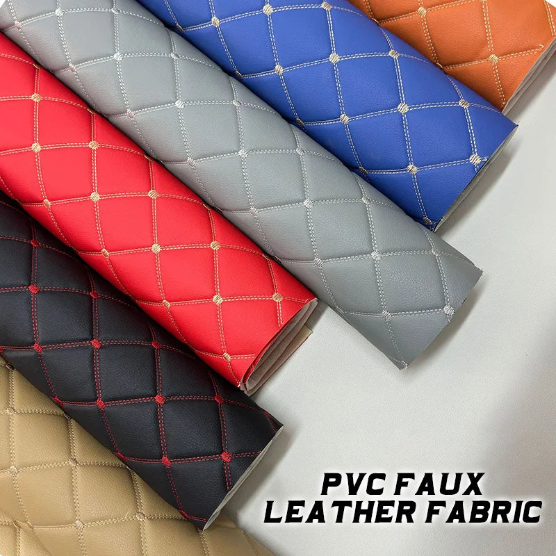 100*155cm Thick Artificial PU Leather Fabric For Upholstery Furniture Car Floor Background Wall Sliding Door Decor Faux Leather