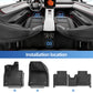 Car Floor Mats Cargo Liner Trunk Pad TPE 3D Foot Mat Waterproof All Weather BLACK For Polestar 4 2025 2024 2023