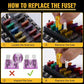 100pcs Low Profile Standard Blade Fuse Assortment 2A -35A 40A Blade Fuses for Car Boat Truck SUV Automotive