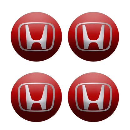 4Pcs 56mm Car Wheel Center Hub Caps Logo Sticker For Honda Civic Fit Jazz Accord CRV HRV City Odyssey Passport Pilot Vezel