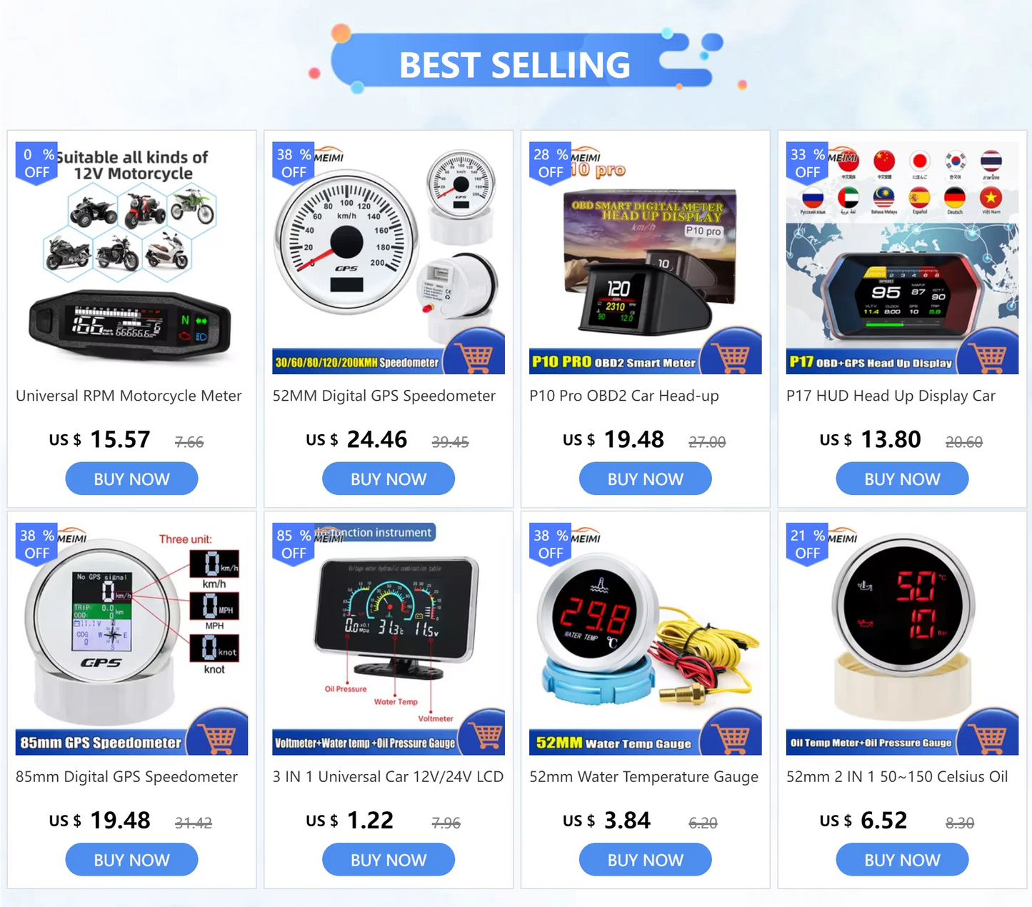 Universal 52mm 2" Car Auto Exhaust Gas Temp Gauge 300~1300 Celsius 12V Exhaust Gas Temp Gauge Ext Temp Meter EGT With Sensor