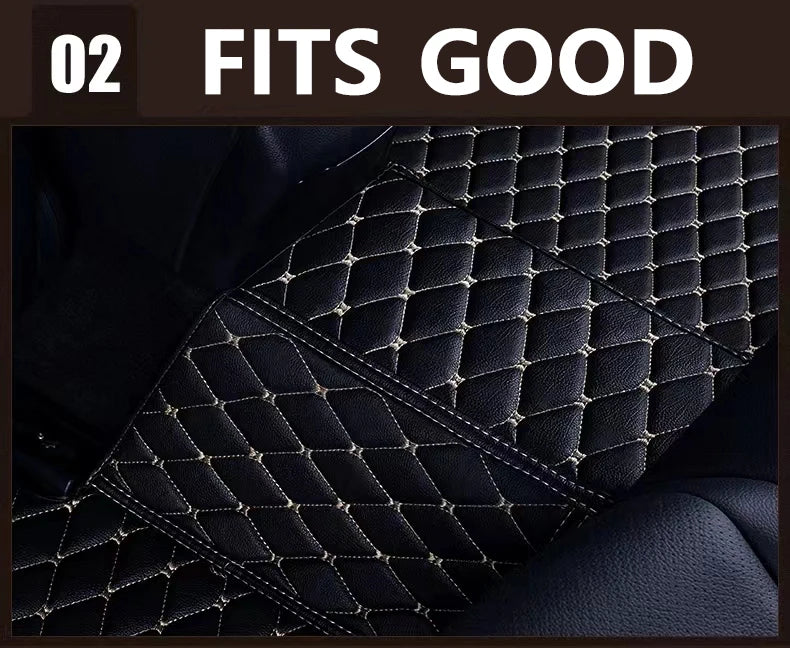 Custom Auto Luxury Leather Car Floor Mat For Seat Leon MK2 2006 2007 2008 2009 Car Mat Full Set Women Waterproof Accessories