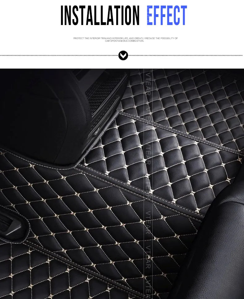 Vtear Car Floor Mats Cover PU Carpet Non-Slip Pads Protector Styling Interior Decoration Accessories For Haval New F7 2024 2025