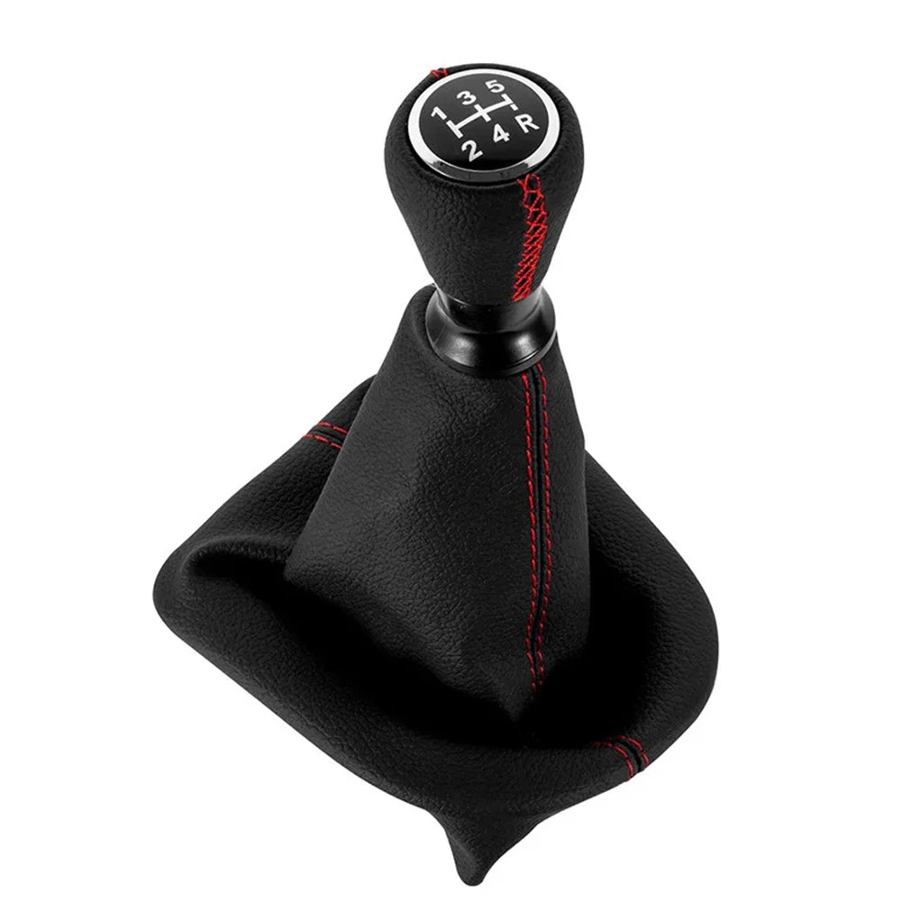5-speed Gear Shift Knob For 207 307 406 For C3 FOR C4 C5 Manual Lever Gaiter Leather Shift Knob Gear Lever Boot Cover
