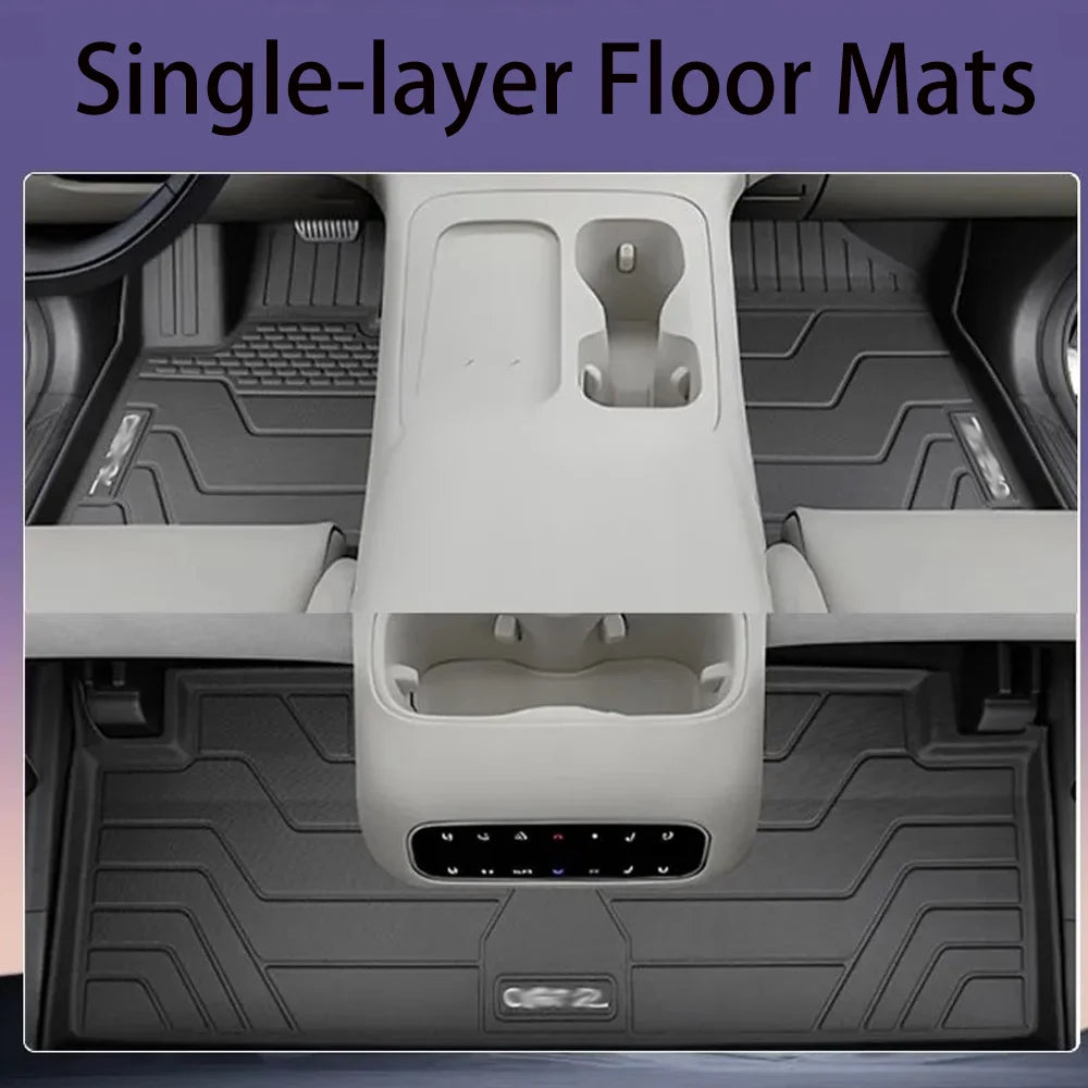 For Leapmotor B10 2025~2026 LHD Car TPE Floor Mats Waterproof Carpets Anti-scratch Protection Interior Accessories