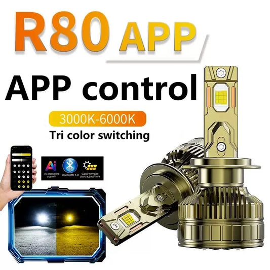 3 Color Car LED Headlights Bulbs 150W LED H4 H7 H8 H9 H11 Fog Light 9005 HB3 9006 HB4 LED Headlamp Auto Lights 12V 24V