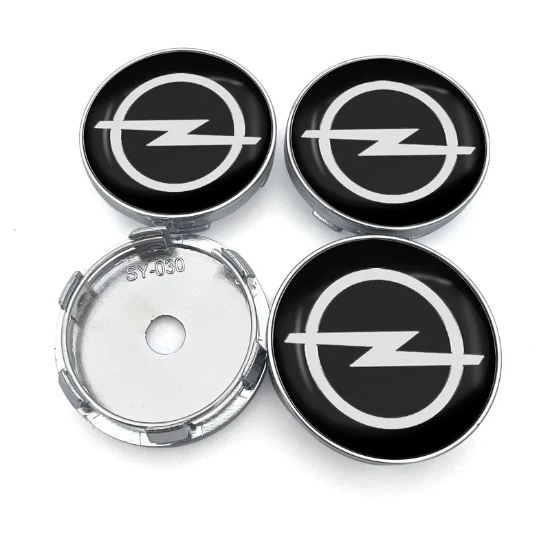 60mm Metal Car Wheel Hub Covers with Exquisite Stickers For Opel Insignia Astra Antara Meriva Zafira H G Cors