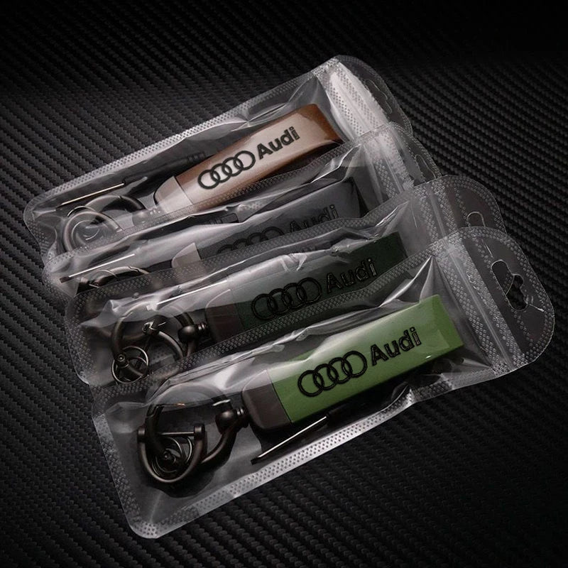 Car Logo Keychain Decoration Pendant Key Ring For Audi A5 Q5 A3 A4 A6 A1 A2 A7 A8 Q1 Q2 Q3 Q4 Q6 Q7 Q8 TT S5 B8 Quattro C6 B9 B6